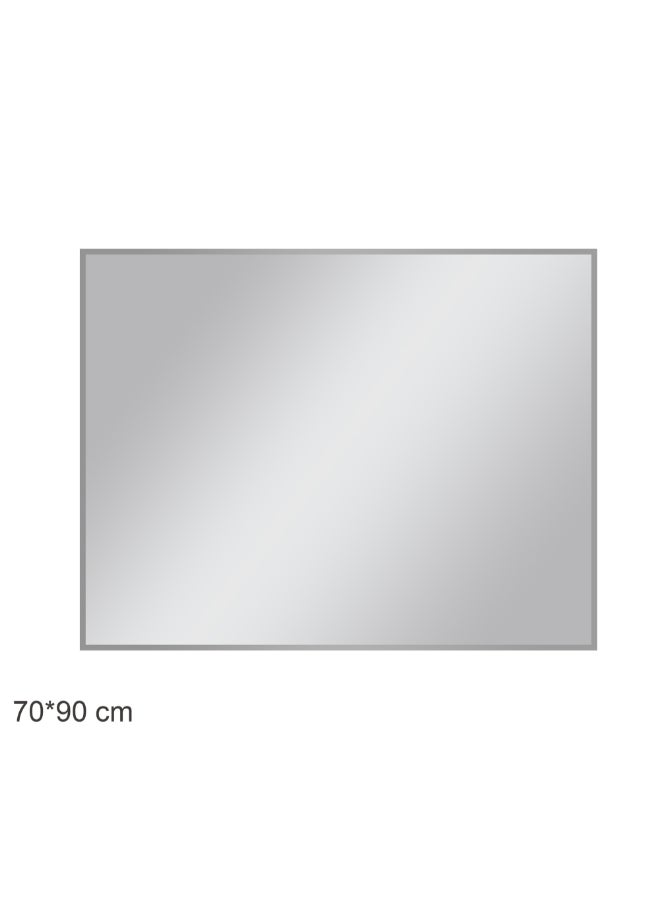 اكوا دروب مرآة حمام مستطيلة سادة فضي 70 × 90 سم DWNM7090SSF-BS - Image 1